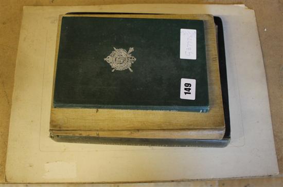History of Campaigns Rifle Brigade with folder of maps, sketch of India
